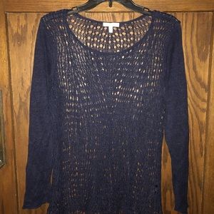 Eileen Fisher open-work sweater
